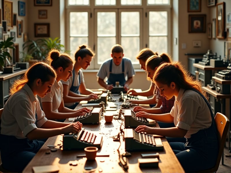Hosting Collaborative Typewriter Repair Workshops Locally