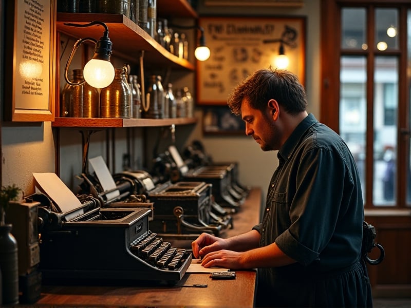 Analyzing Profit Margins in Niche Typewriter Repair Markets